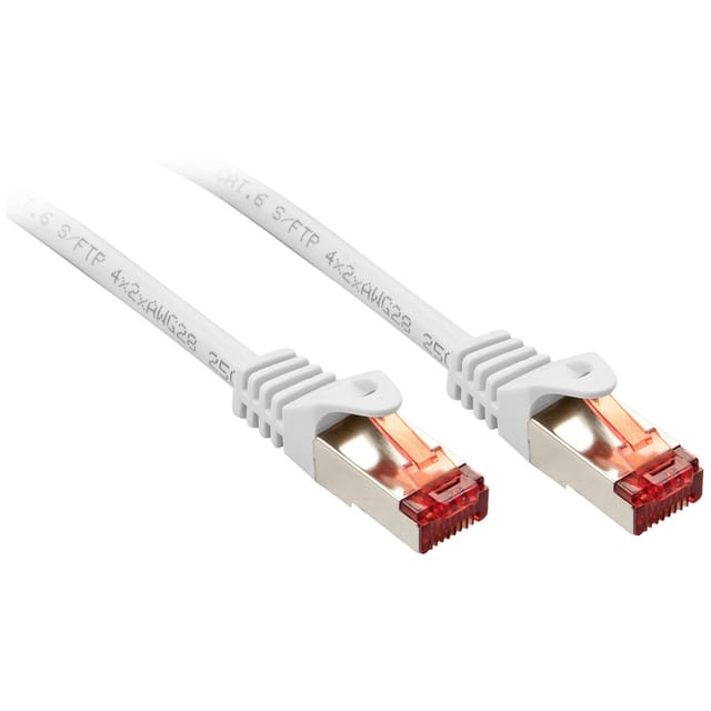 Lindy Basic patch cable - 10 m - white - Weiß - 10m