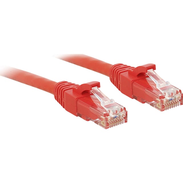 Lindy patch cable - 30 cm - red - Rot - 0.3m