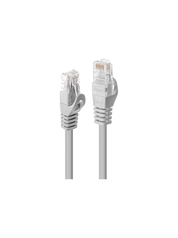 Lindy Basic patch cable - 30 cm - grey - Grau - 0.3m