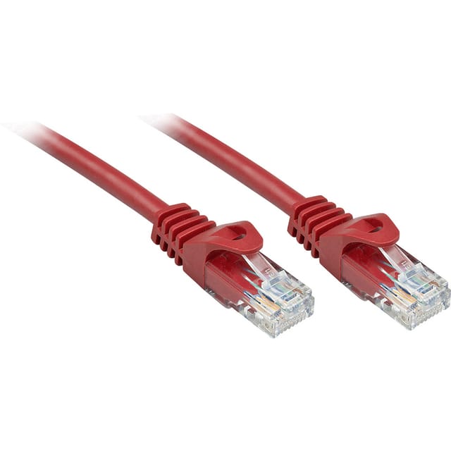 Lindy Basic patch cable - 30 cm - red - Rot - 0.3m