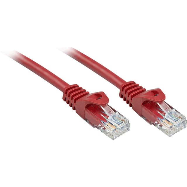 Lindy Basic patch cable - 3 m - red - Rot - 3m