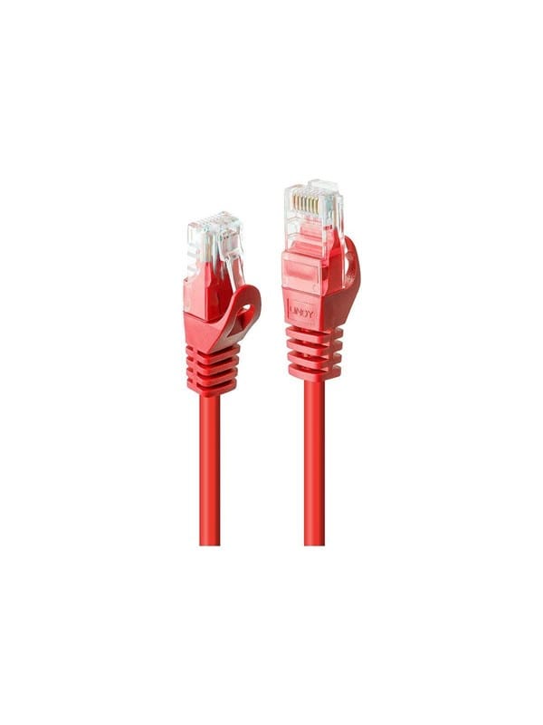 Lindy Basic patch cable - 2 m - red - Rot - 2m