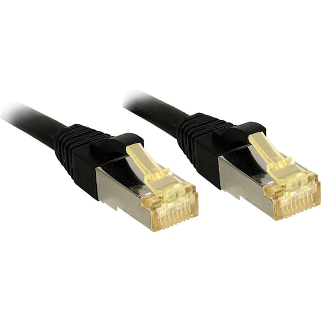 Lindy patch cable - 30 cm - black - Schwarz - 0.3m