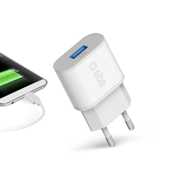 SBS 2100 mAh Charger - 2.1A - White