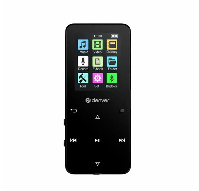 DENVER MP-1830B BLACK - MP4 media player with built-in bluetooth and rechargeable battery - MP3 Spieler 4 GB