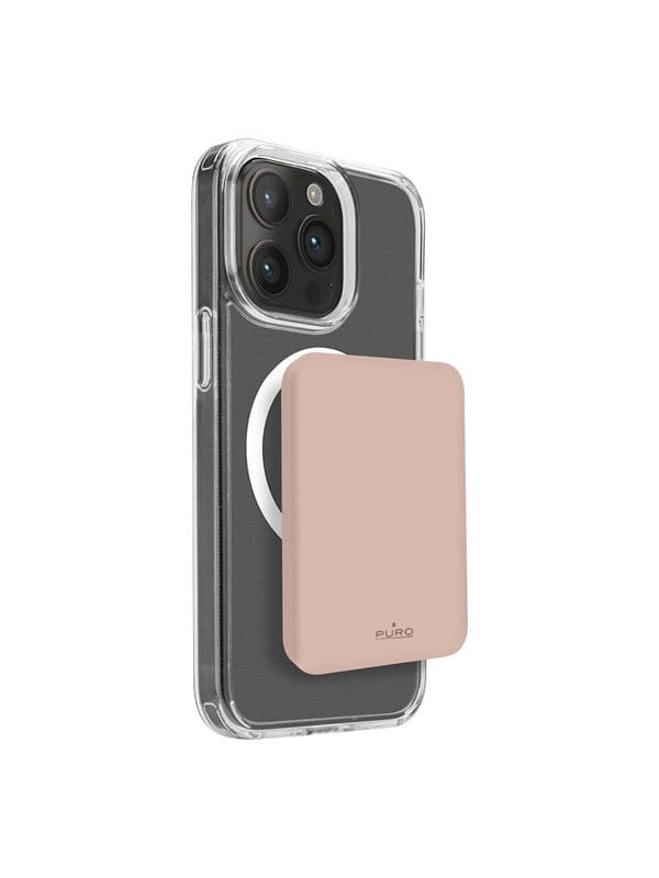 Puro Power Bank Wireless Mini Power Mag 4200 mAh for iPhone Powerbank (Akku) - Beige - 4200 mAh