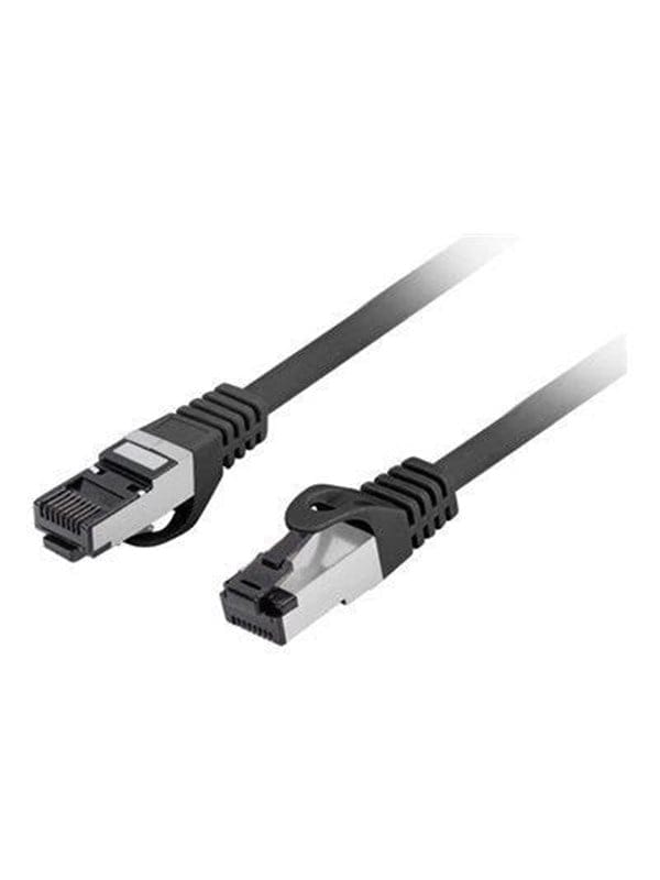 Lanberg patch cable - 50 cm - black - Schwarz - 0.5m