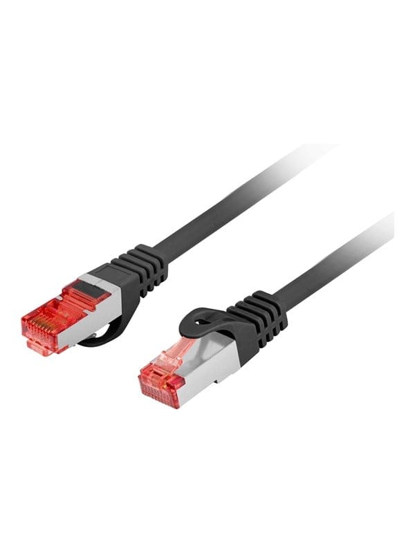 Lanberg patch cable - 50 cm - black - Schwarz - 0.5 meter