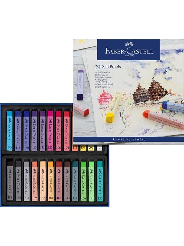 Faber-Castell Softpastellkreiden 24er Kartonetui