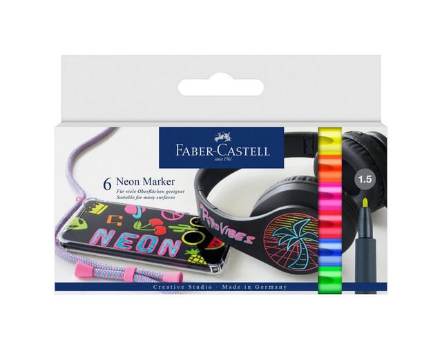 Faber-Castell Neon Marker 6er Kartonetui