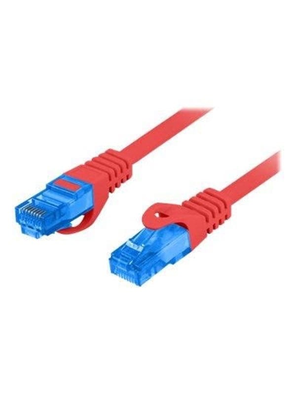 Lanberg patch cable - 50 cm - red RAL 3017 - Rot - 0.5 meter