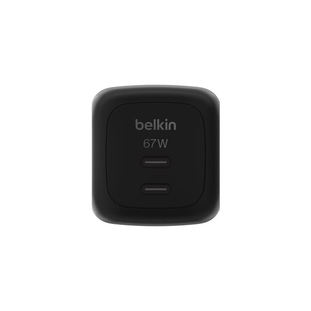 Belkin BoostCharge Pro power adapter - GaN - 2 x USB-C - 67 Watt