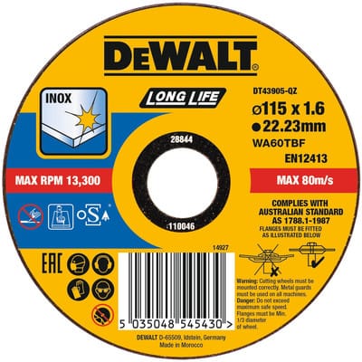 Dewalt DT43905-QZ Stainless Steel Flat Cutting Disc