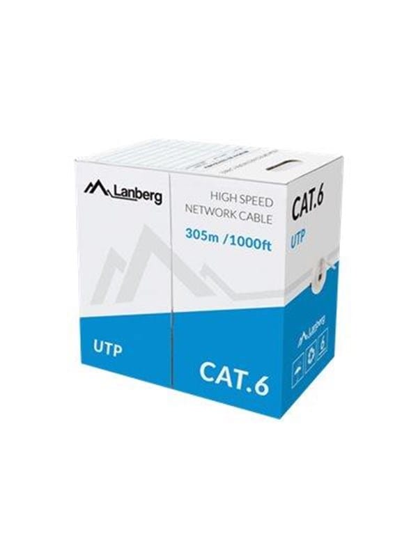 Lanberg bulk cable - 305 m - grey RAL 7035 - Grau - 305m