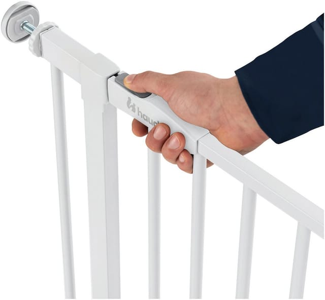 Hauck Open N Stop 2 safety gate 75 - 80 cm white + 9 cm extension piece