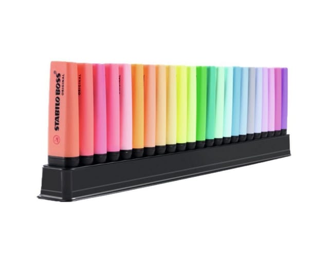 STABILO BOSS ORIGINAL - Highlighter - ARTY - 23 Pieces Desk Set