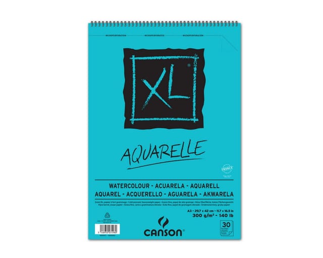 Canson XL Aquarelle CP A3 300G Spiral 30 SH