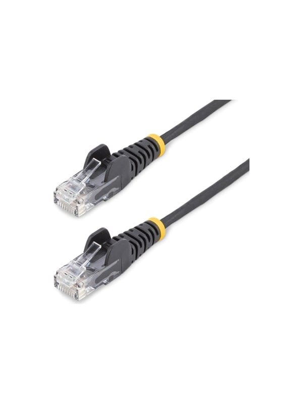StarTech.com patch cable - black - Schwarz - 0.25m