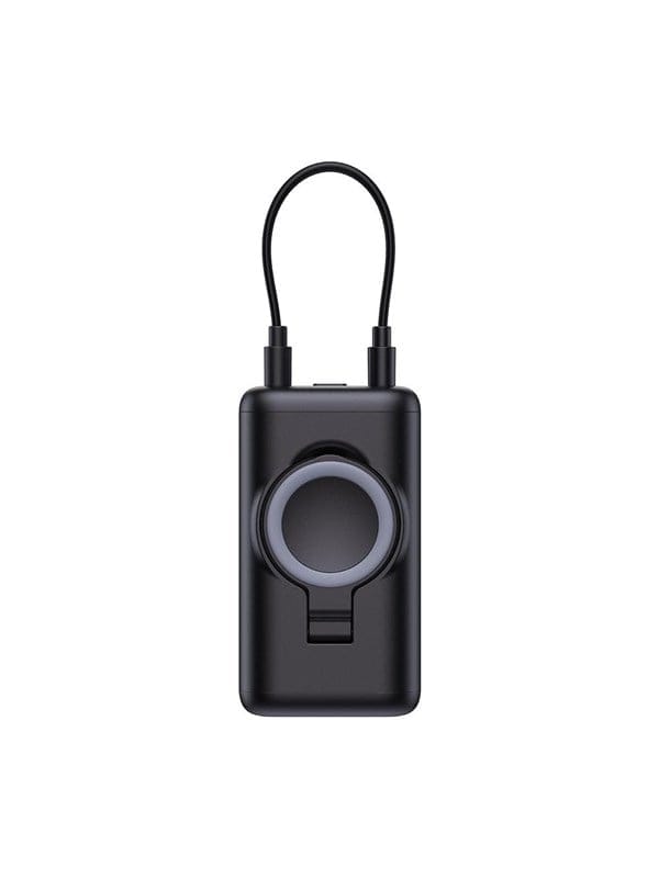 Joyroom JR-W13 5000mAh Wireless Power Bank for Apple Watch + USB-C and Lightning - Black Powerbank (Akku) - schwarz - 5000 mAh