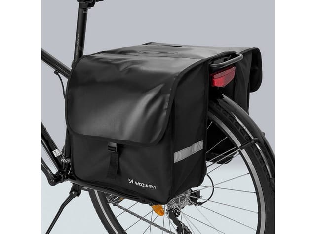 Wozinsky Double Bike Pannier for Trunk 28L Black (WBB34BK)