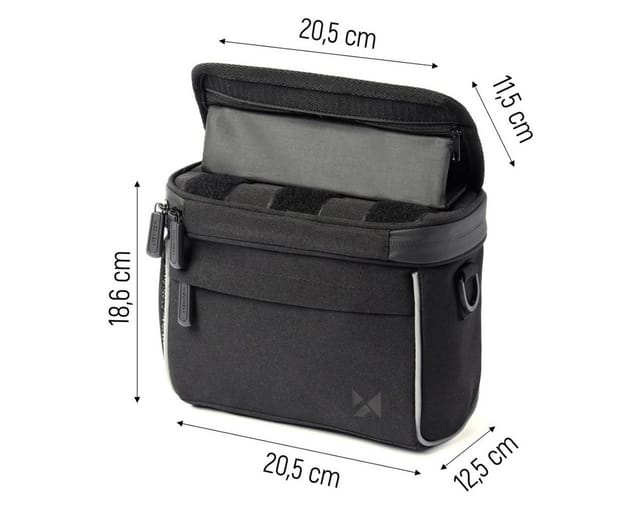 Wozinsky Handlebar Bag Bike Shoulder Bag Black (WBHBB-01)