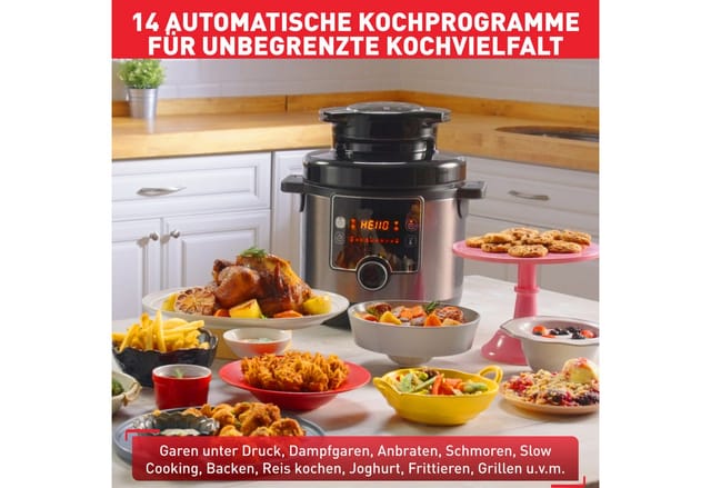 Tefal Turbo Cuisine & Fry CY778830 - pressure multi cooker - black