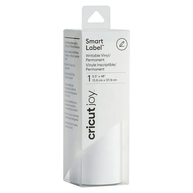 Cricut Joy Smart Label - craft material - 13.9 x 121.9 cm - white - vinyl