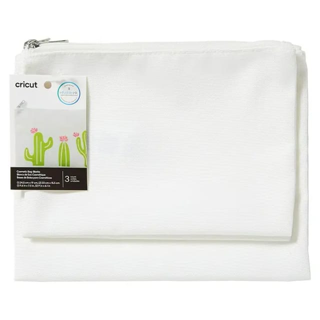 Cricut Cosmetic Bag Blanks printable textile