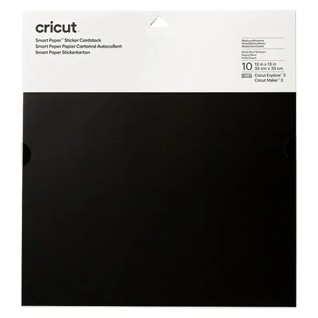 Cricut Smart Paper - sticker paper - 10 sheets - black - card stock