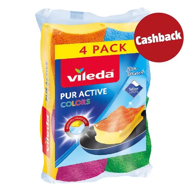 Vileda Pur Active Colour - 4 pcs