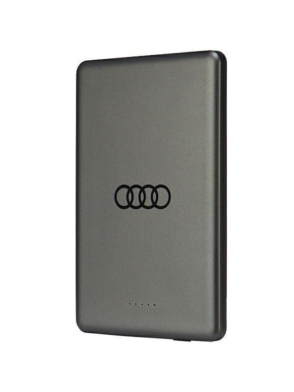 Audi Big Logo MagSafe inductive 15W 5000mAh - Grey Powerbank (Akku) - Grau - 5000 mAh