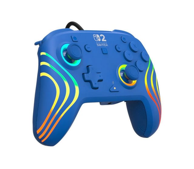 Turtle Beach Afterglow Wave - Blue - Wired Controller - Nintendo Switch 2