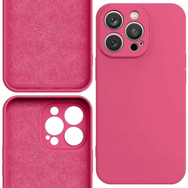 Hurtel Silicone Case iPhone 14 Plus Silicone Case Fuchsia