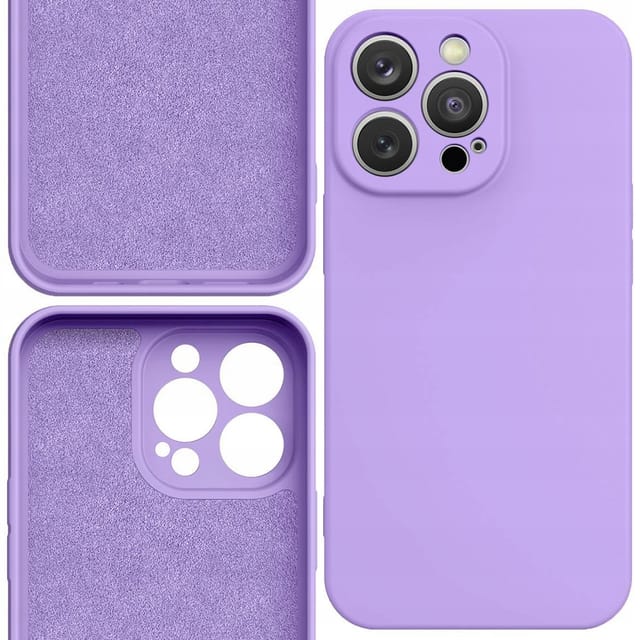 Hurtel Silicone Case iPhone 14 Plus Silicone Case Purple