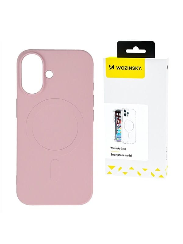 Wozinsky Silicone Magnetic Case Magsafe for Samsung Galaxy S25 - Pink