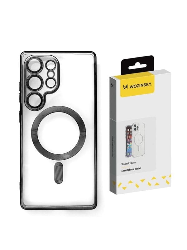 Wozinsky Electroplated Case with Magsafe for Samsung Galaxy S25 - Black