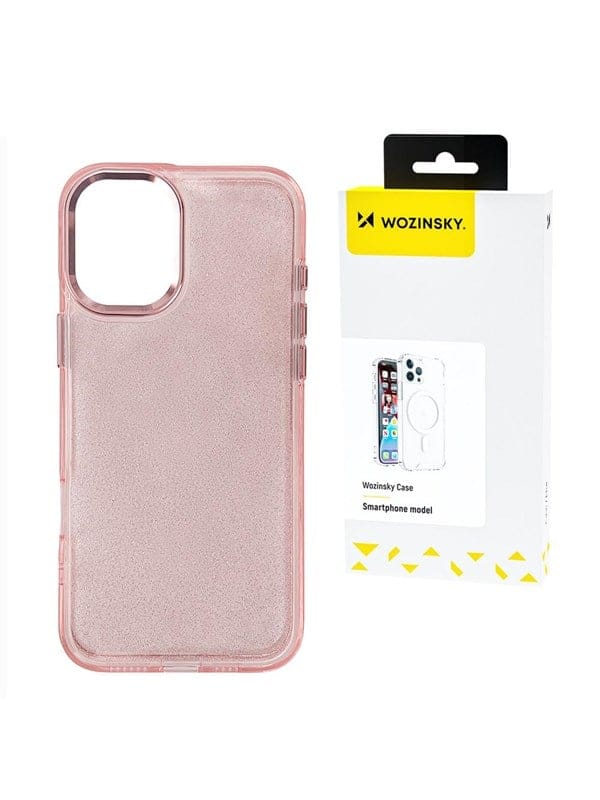 Wozinsky Glitter Case for Samsung Galaxy S24 FE - Pink with Glitter