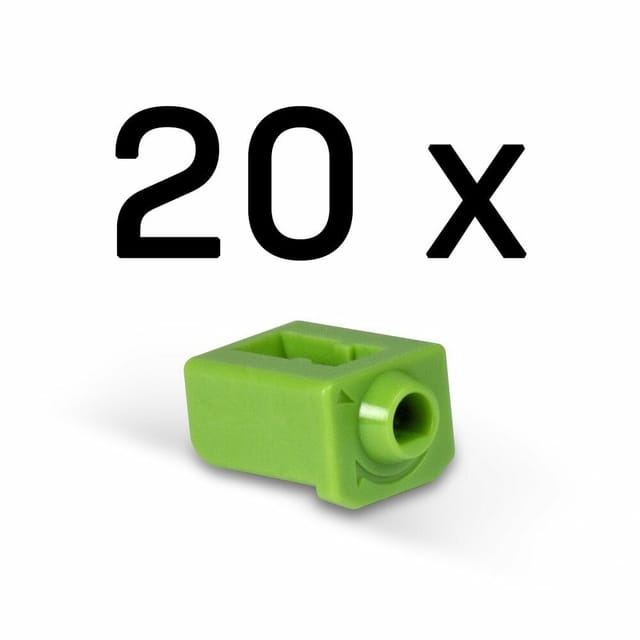 Lindy LAN port blocker - green (pack of 20)