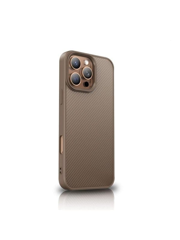 Wozinsky Carbon Fibre Case with MagSafe for Samsung Galaxy S25+ - Brown