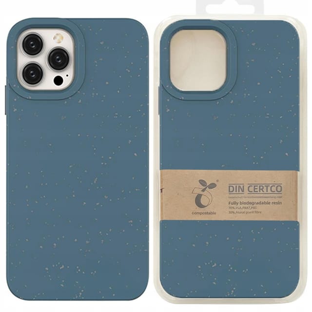 Hurtel Eco Case Case for iPhone 14 Plus Silicone Degradable Cover Navy Blue