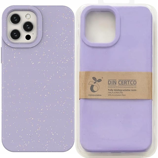 Hurtel Eco Case for iPhone 14 Plus Silicone Degradable Cover Purple