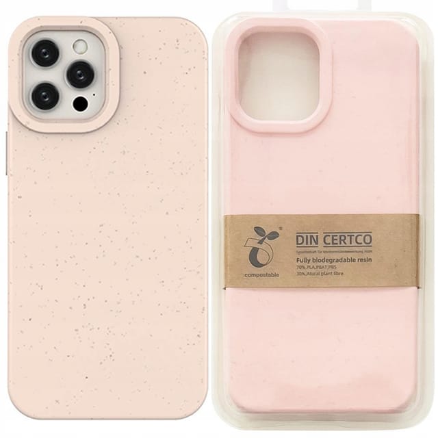Hurtel Eco Case for iPhone 14 Plus Silicone Degradable Cover Pink