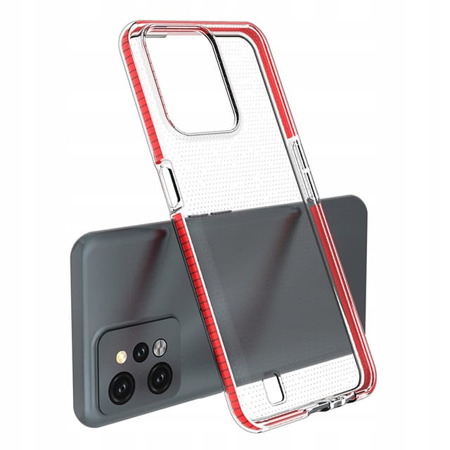 Hurtel Spring Case for Realme C31 Silicone Cover with Frame Light Blue