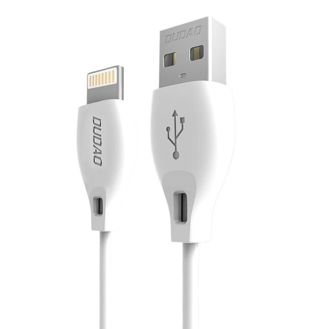 Dudao USB/Lightning Cable 2.4A 1m White (L4L 1m White)