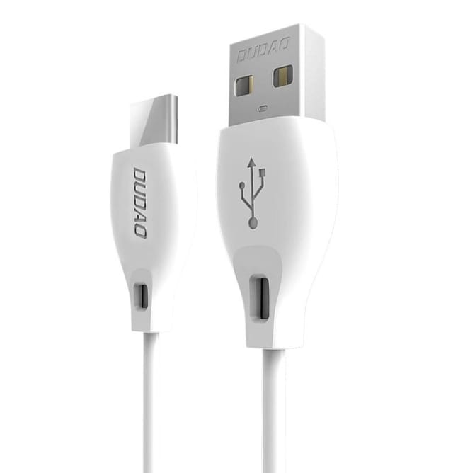 Dudao USB Cable Type C 2.1A 1m White (L4T 1m white)