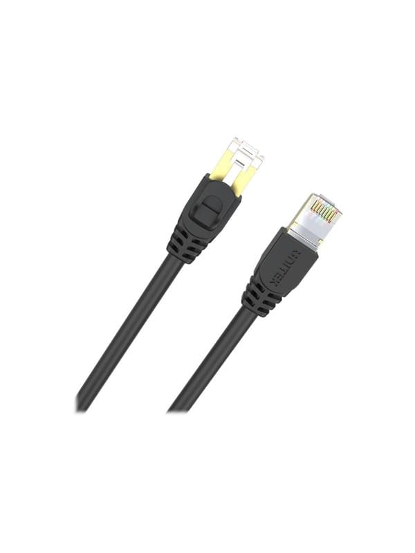 Unitek patch cable - 3 m - black - Schwarz - 3m