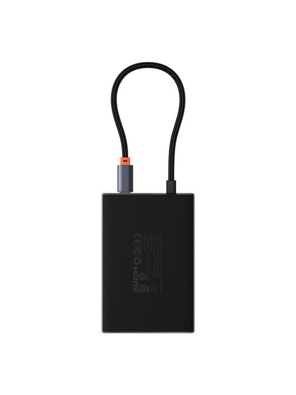 Baseus PioneerJoy 8-in-1 USB-C hub HDMI 4K@60Hz + HDMI 4K@30Hz + DisplayPort 8K@30Hz + VGA + 2 x USB-A 3.0 + 2 x USB-C - gray USB-Hubs