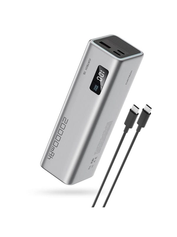 CUKTECH CUKP200XGLGR 100W 2 x USB-C 1 x USB-A Powerbank (Akku) - Grau - 20000 mAh