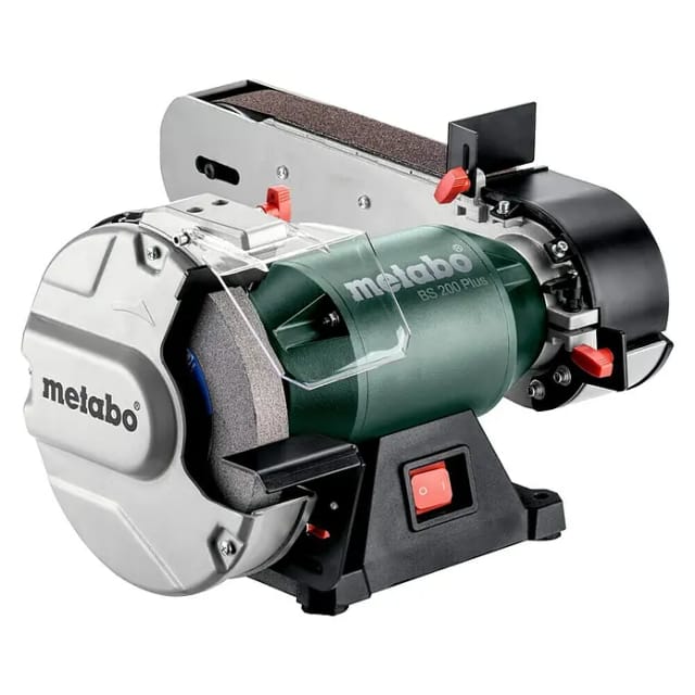 Metabo BS 200 Plus - bench grinder/belt sander - 600 W - 200 x 25 mm wheel