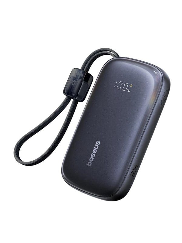 Baseus EnerFill FC21 Qpow 3 Ultra 20000mAh 22.5W Powerbank with Display and Cable Included - Black Powerbank (Akku) - schwarz - 20000 mAh